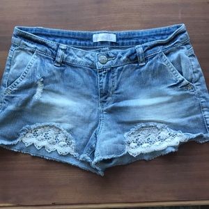Rue 21 crochet detailed shorts
